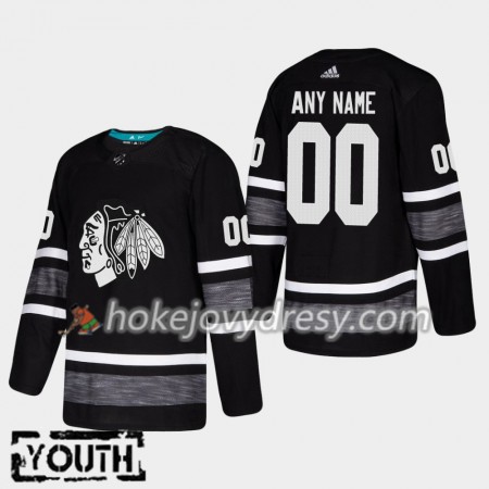 Dětské Hokejový Dres Chicago Blackhawks Personalizované Černá 2019 NHL All-Star Adidas Authentic